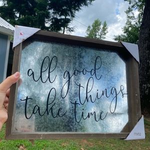 Galvanized wall decor